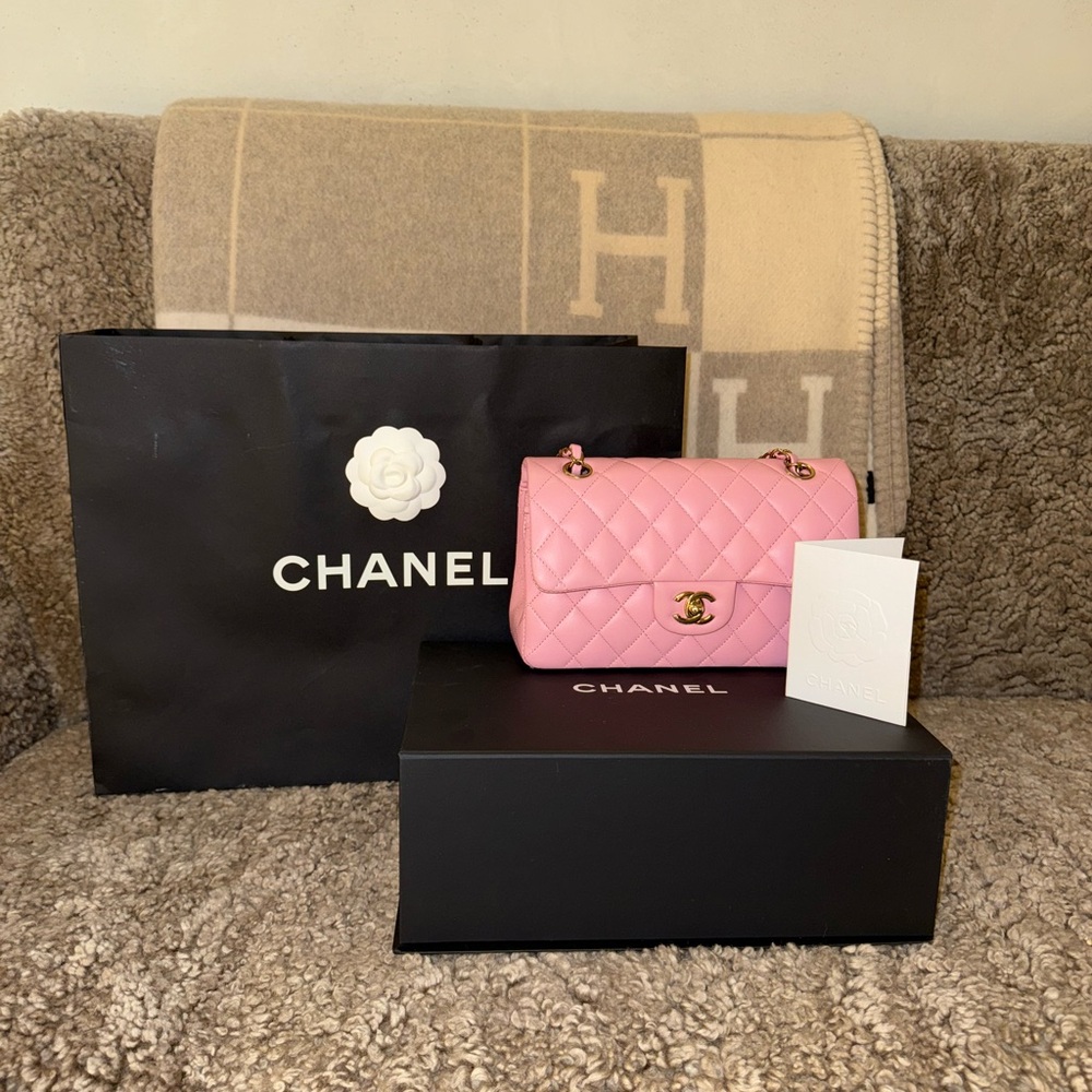 Chanel Pink Quilted Shoulder Bag